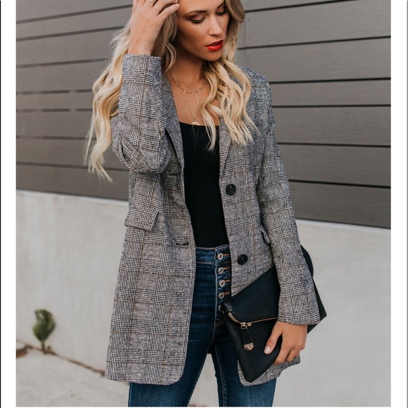 S. the Widow Jackets & Blazers - 🖤HP🖤 x2 FRANKLYN Plaid Blazer